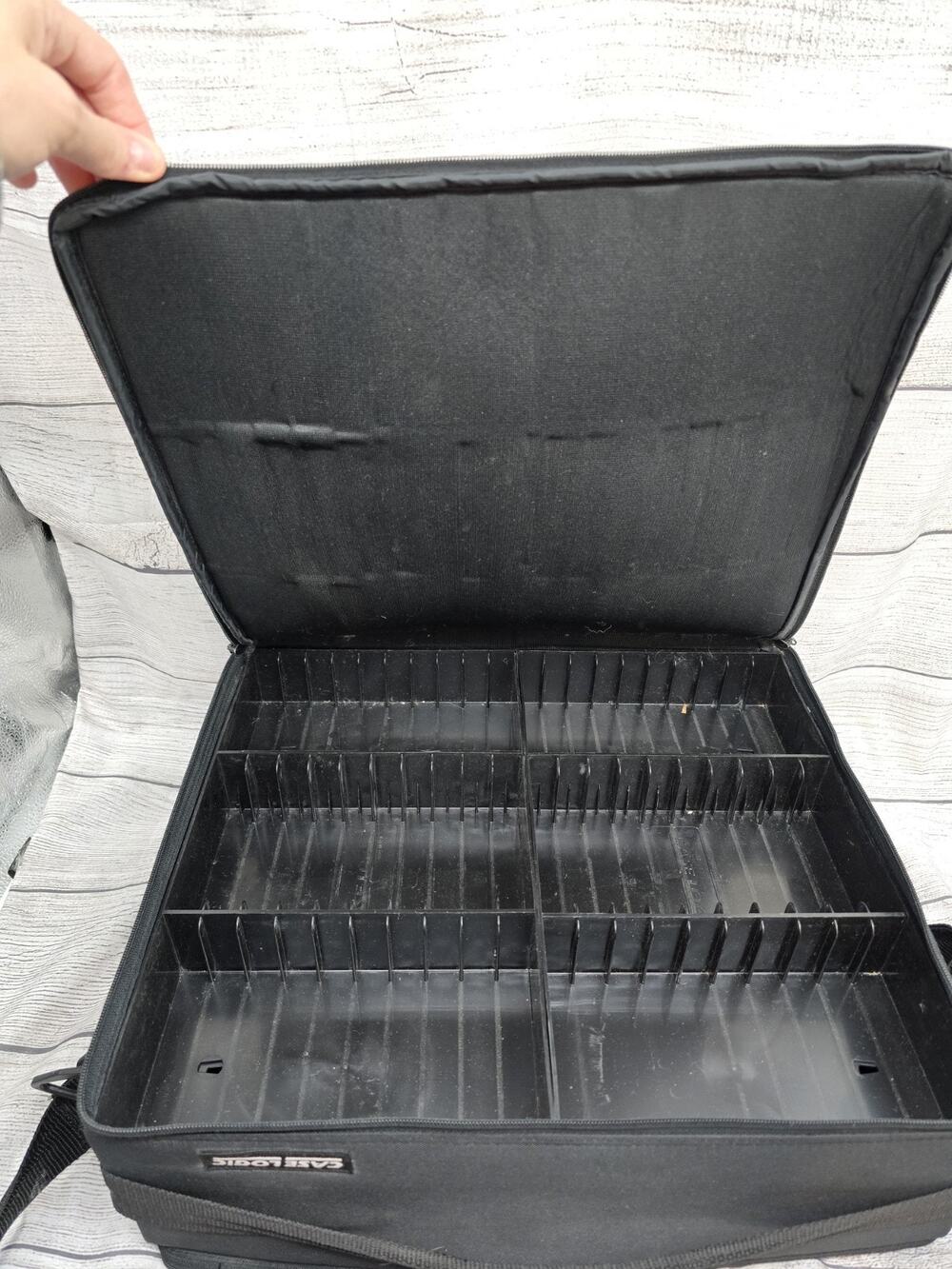 VTG Case Logic Double Sided 120 Capacity Black Cassette Storage Travel Case